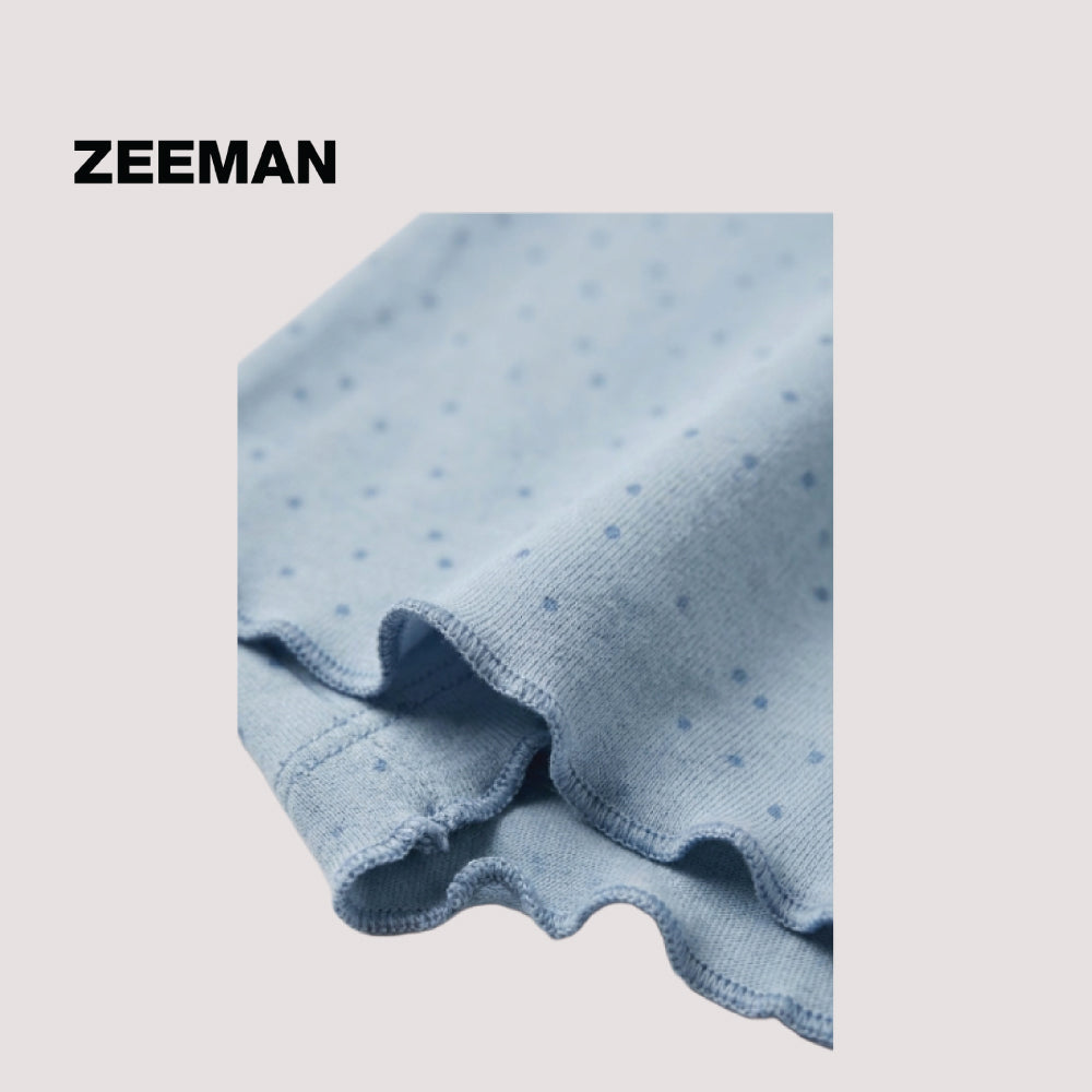 Zeeman Girls Light Blue Polka Dot Wide Leg Flapper Pants