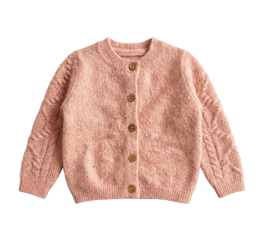 Cozy Rose Cable Sweater