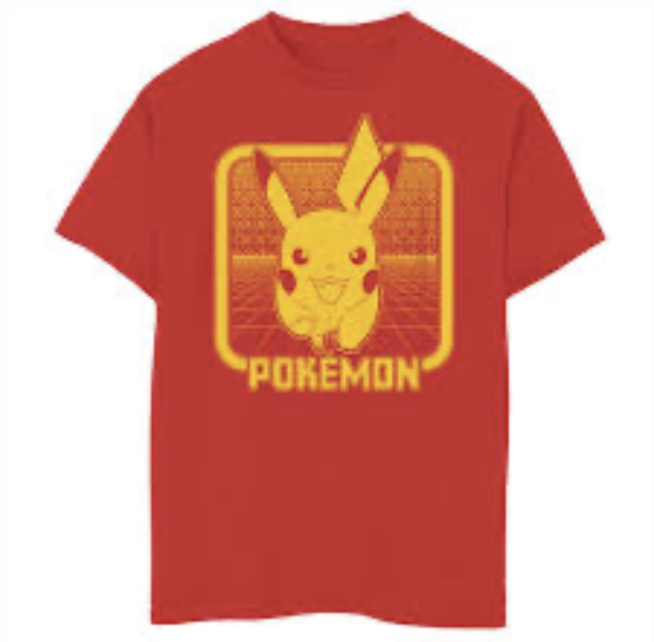 Kids' Retro Pikachu Pokémon Graphic T-Shirt | Red