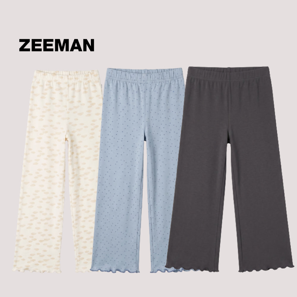 Original Zeeman 3-Pack Ruffled Hem Flappers