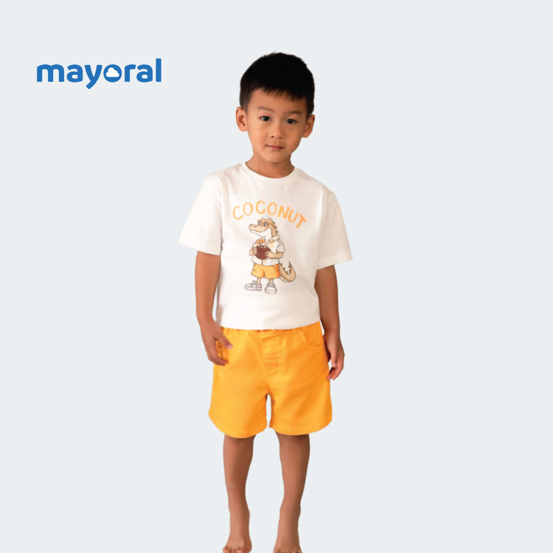 Mayoral Bermuda cargo shorts boy Peach