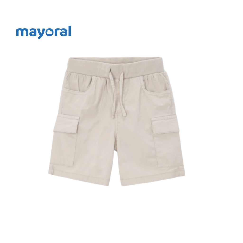 Mayoral Bermuda cargo shorts boy beige