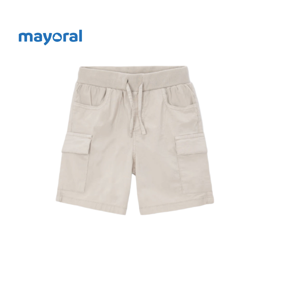 Mayoral Bermuda cargo shorts boy beige