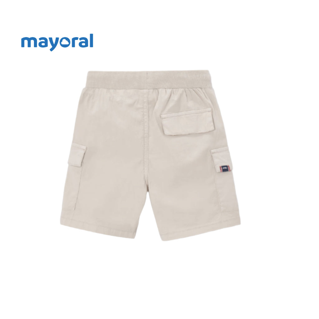 Mayoral Bermuda cargo shorts boy beige