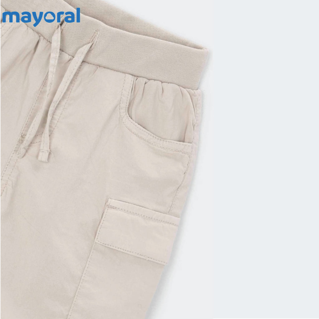 Mayoral Bermuda cargo shorts boy beige