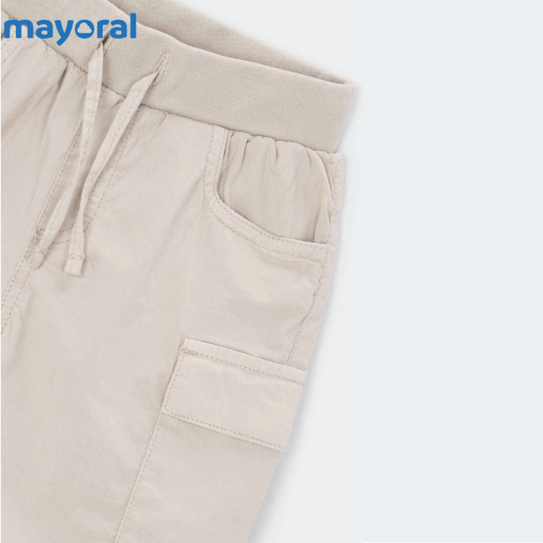 Mayoral Bermuda cargo shorts boy beige