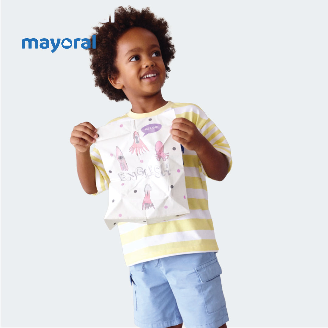 Mayoral Bermuda cargo shorts boy Aquamarine blue