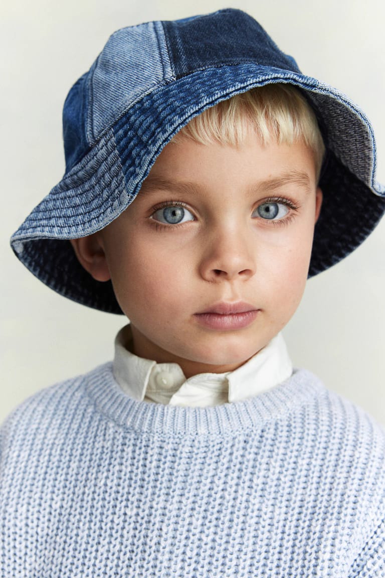 Retro Stitch Denim Bucket