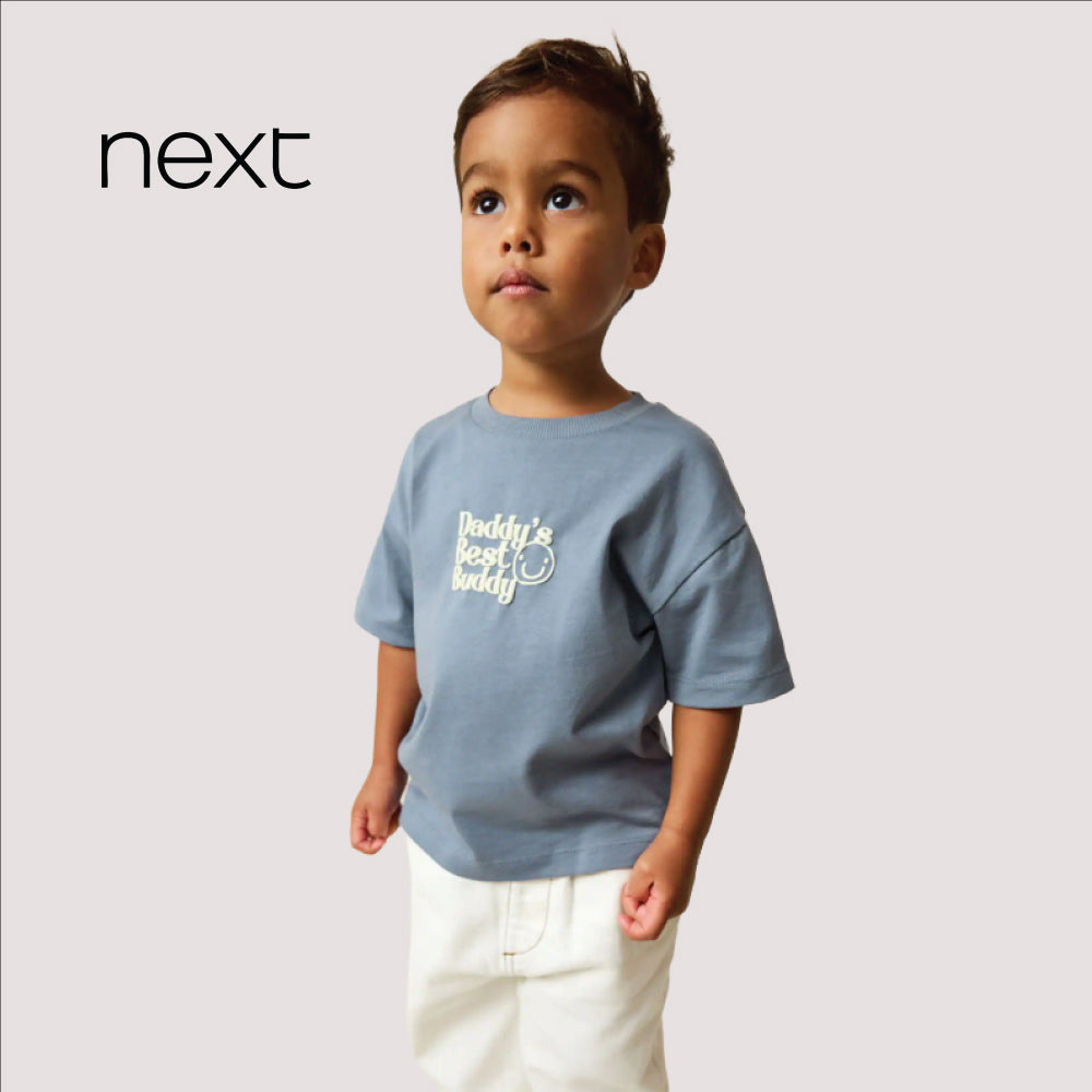 Next Kids' Daddy's best buddy Oversized Cotton T-Shirt