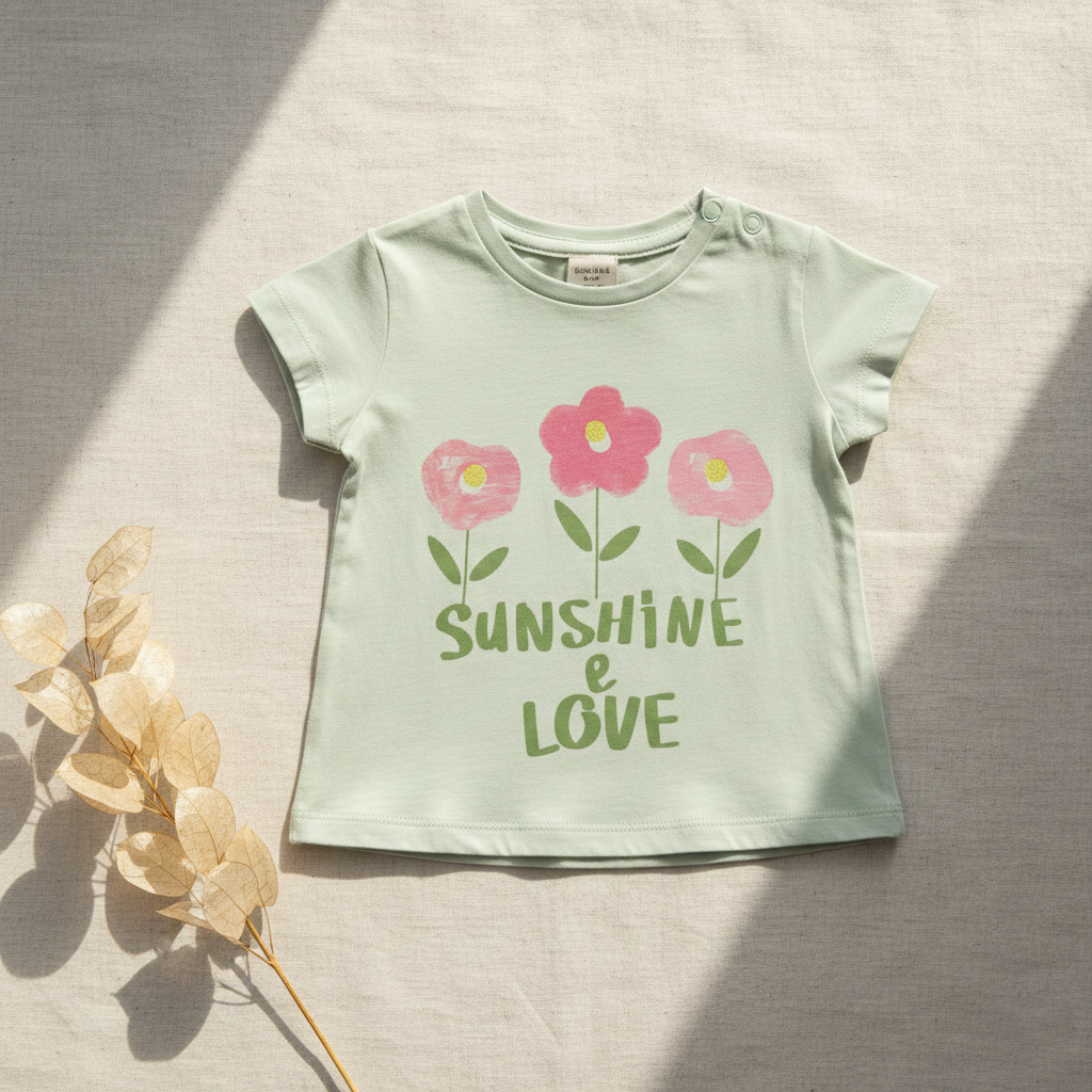 Toddler Girl "Sunshine & Love" Floral Graphic T-Shirt