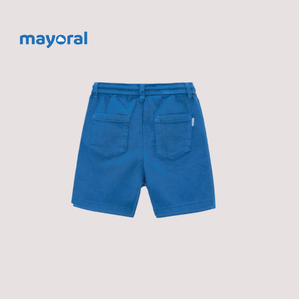 Mayoral Kids Cotton Chino Shorts (Pack of 2) – Blue & Grey