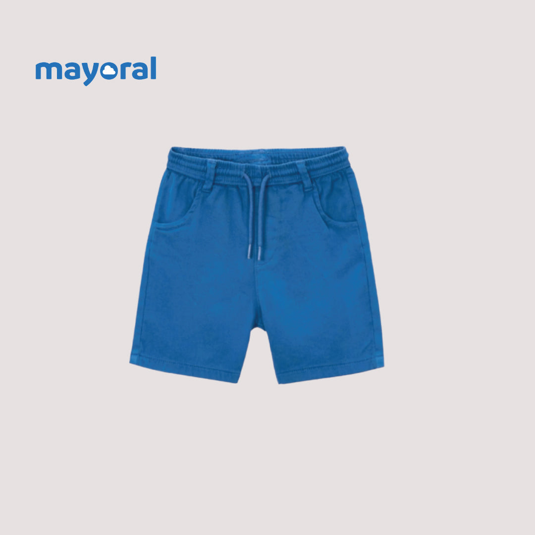 Mayoral Kids Cotton Chino Shorts (Pack of 2) – Blue & Grey