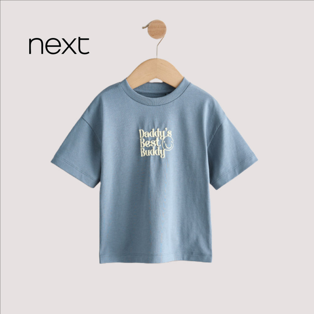Next Kids' Daddy's best buddy Oversized Cotton T-Shirt